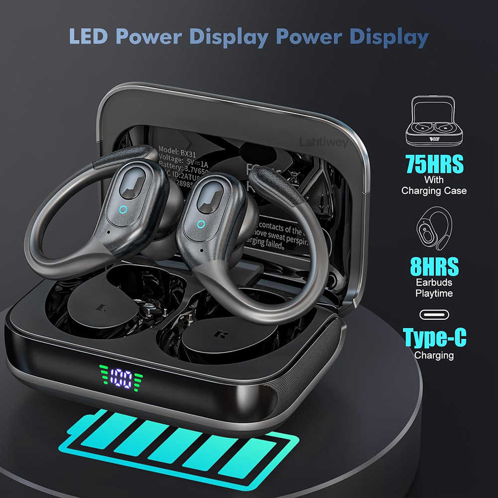 Wireless Headphones Bluetooth  - Earbuds Charging Case review and price