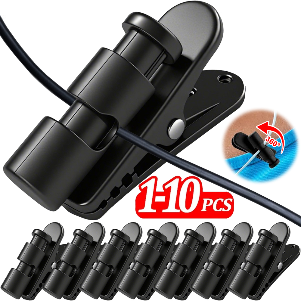 1-10Pack Headphone Fixing Clip - Wired Earphone Mic review and price