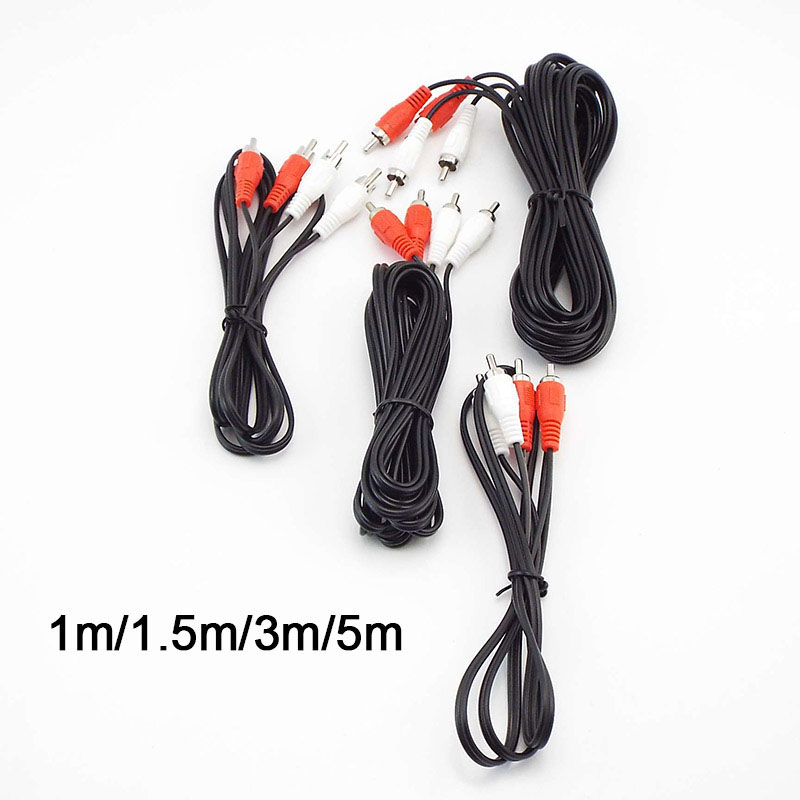 1m-5m Dual 2RCA 2 RCA Male to  - Audio Splitter Y review and price