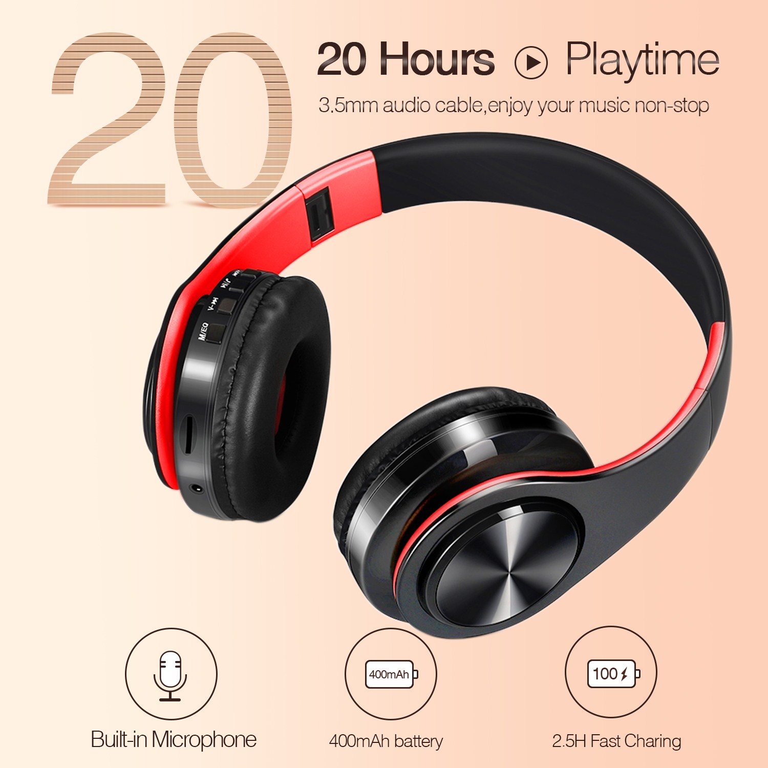CATASSU Earphone Bluetooth Hea - Bluetooth Headset On Ear review and price