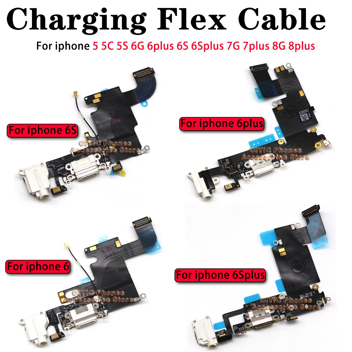 5pcs For iPhone 6 6S 7 8 Plus  - Wired Earphone Mic review and price